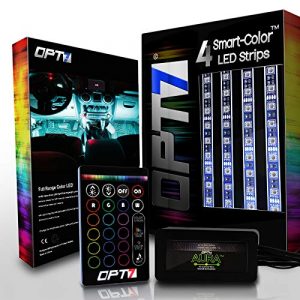 OPT7 Aura Smart-Color LED Strip Interior Lighting Kit (4 Items)